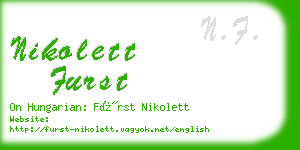 nikolett furst business card